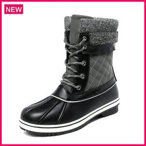 Women's Snow Boots Waterproof Mid Calf Winter Boots Warm Duck Shoes